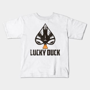 Lucky Duck - Poker Player Kids T-Shirt
